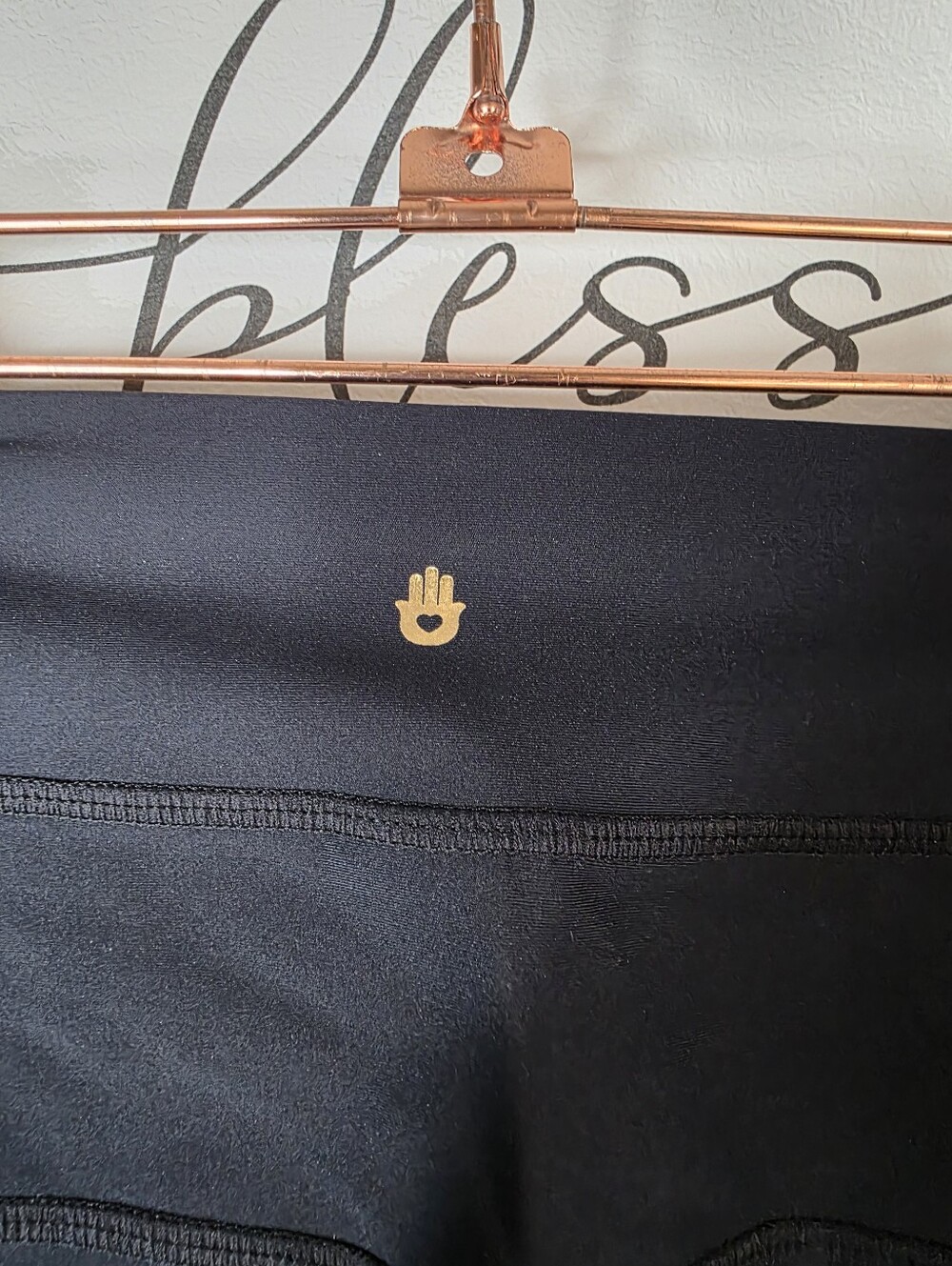 Spiritual Gangster Track Tight High-Waist Black Leggings Size Small - Picture 5 of 11